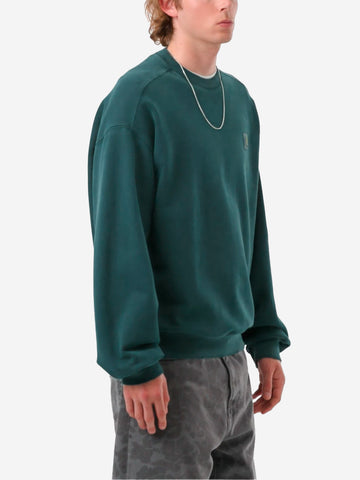 CARHARTT WIP Felpa tinta in capo verde 'Vista' Verde