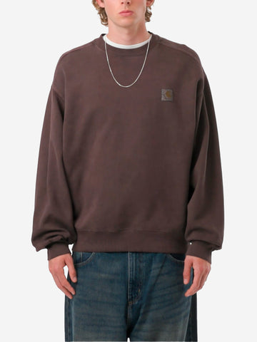 CARHARTT WIP Felpa tinta in capo 'Vista' Prugna