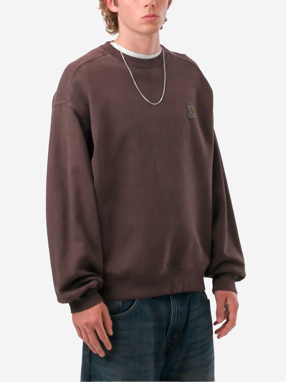 CARHARTT WIP Felpa tinta in capo 'Vista' Prugna Urbanstaroma