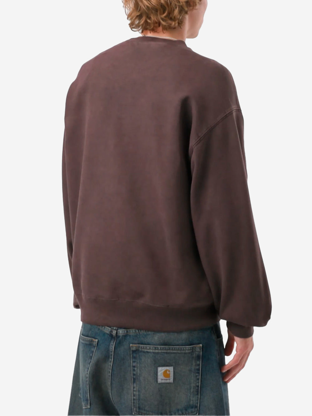 CARHARTT WIP Felpa tinta in capo 'Vista' Prugna Urbanstaroma