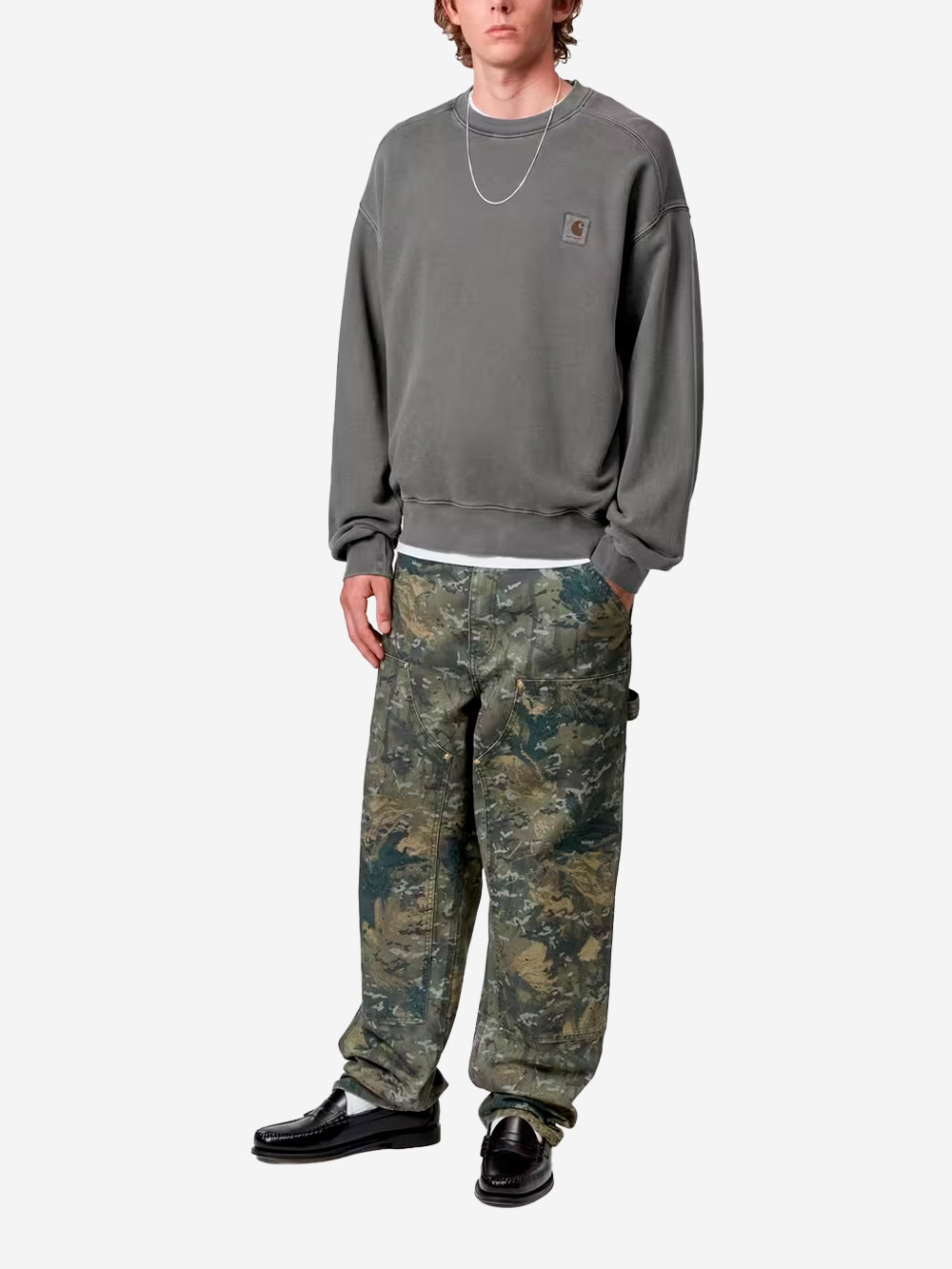 CARHARTT WIP Felpa nera tinta in capo 'Vista' Nero Urbanstaroma