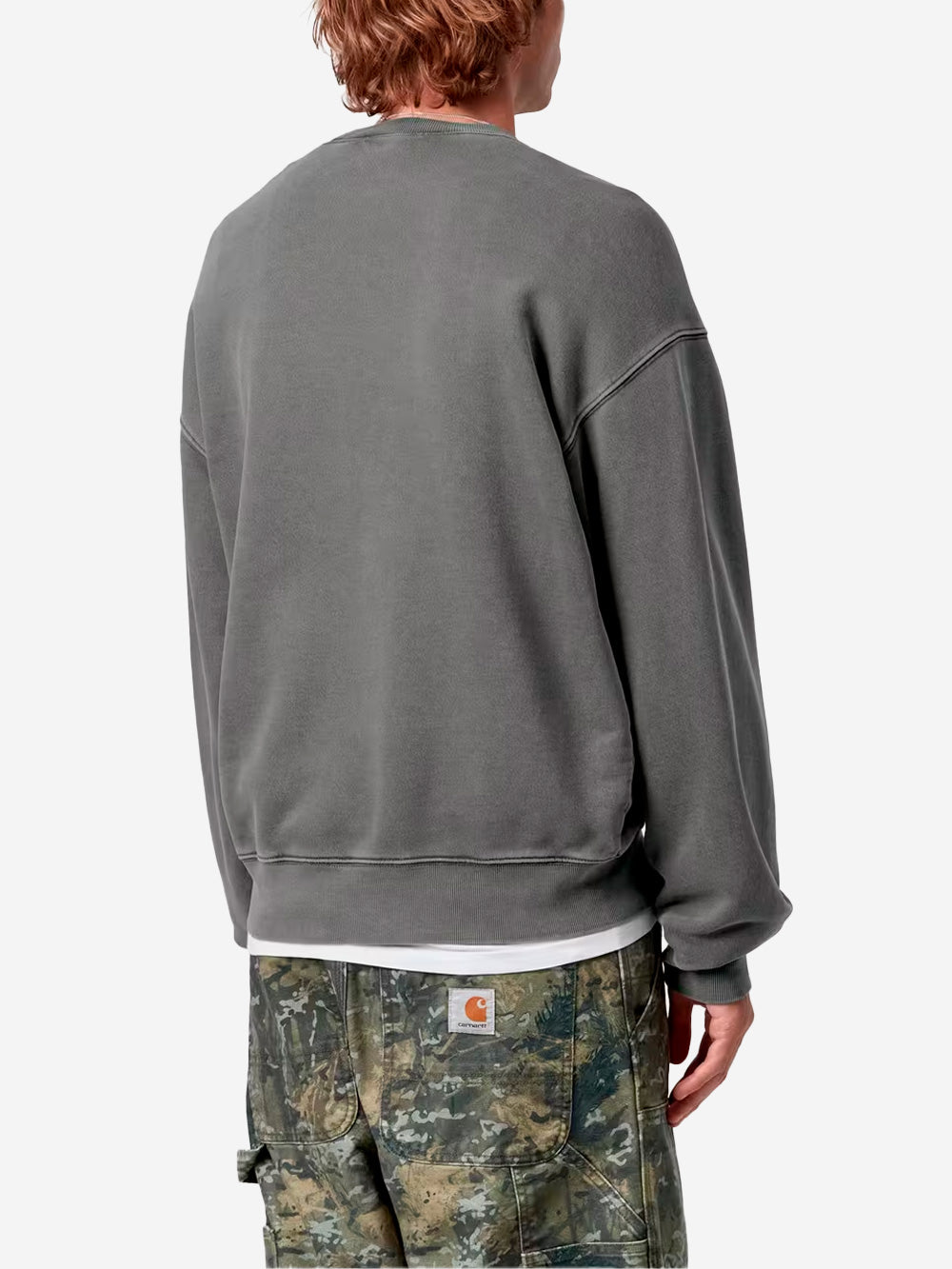 CARHARTT WIP Felpa nera tinta in capo 'Vista' Nero Urbanstaroma