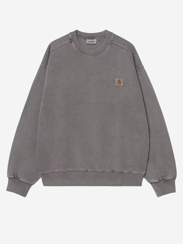 CARHARTT WIP Felpa nera tinta in capo 'Vista' Nero