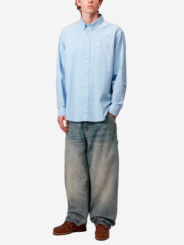 CARHARTT WIP Pantaloni 'Single Knee' blu slavato Blue