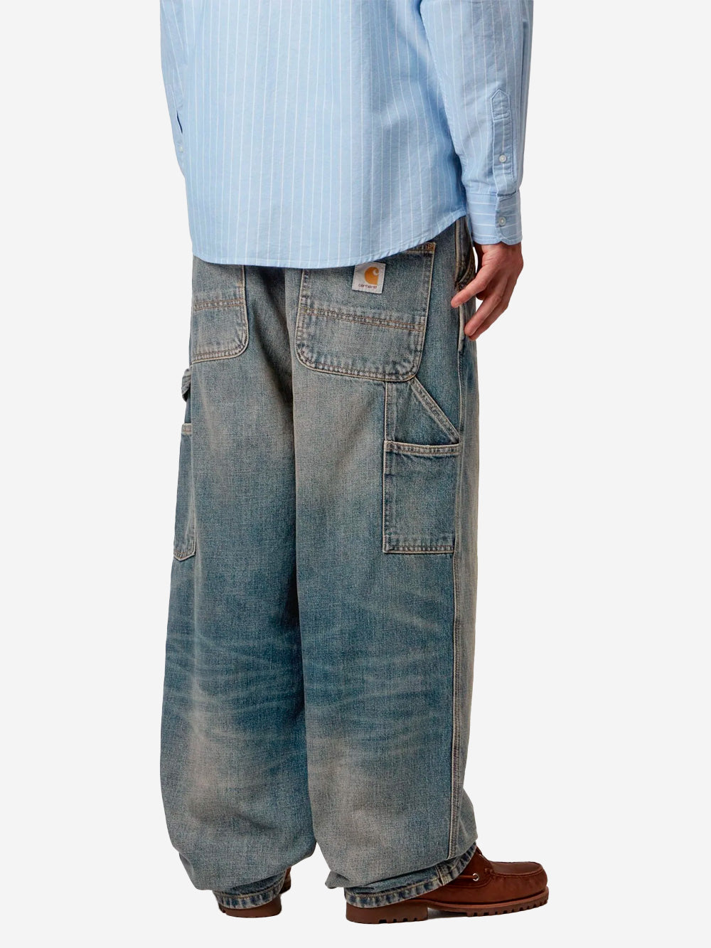 CARHARTT WIP Pantaloni 'Single Knee' blu slavato Blue Urbanstaroma