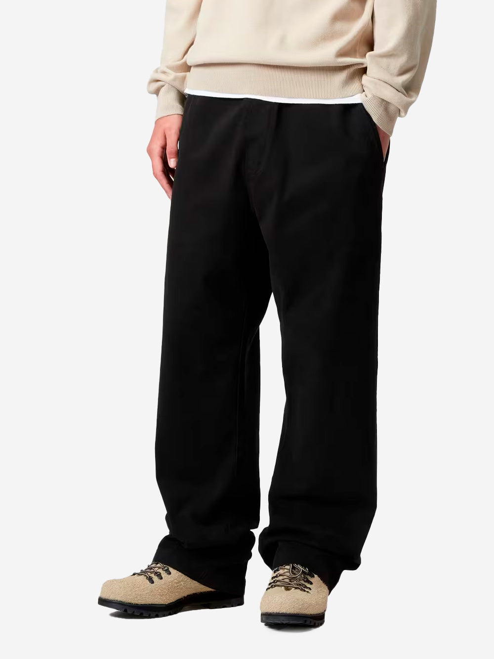 CARHARTT WIP Pantaloni relaxed fit 'Floyde' neri Nero Urbanstaroma