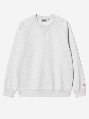 CARHARTT WIP Chase Sweat felpa grigio chiaro Grigio chiaro