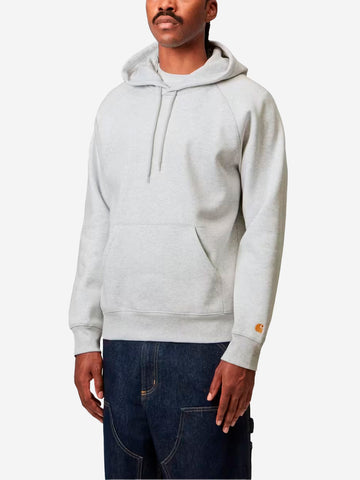 CARHARTT WIP Hooded Chase Sweat grigia Grigia chiara