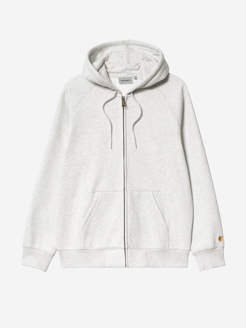CARHARTT WIP Hooded Chase Jacket grigia con zip Grigio chiaro Urbanstaroma