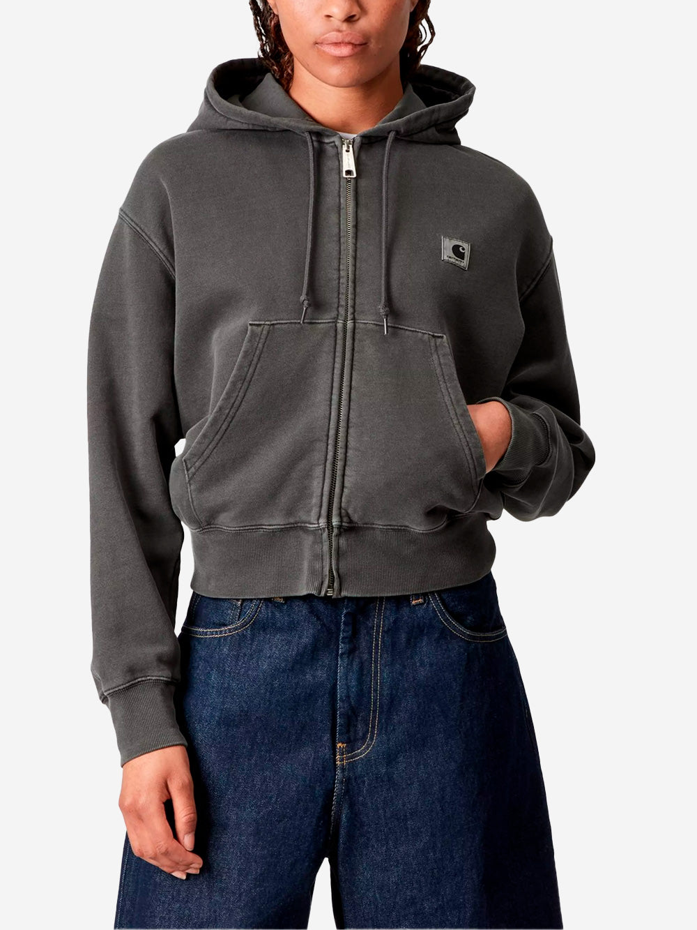 CARHARTT WIP W Hoodie Nelson antracite grigio Urbanstaroma