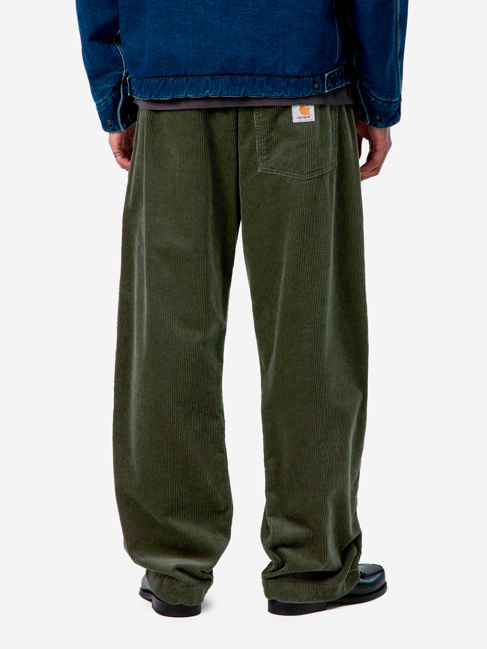 CARHARTT WIP Pantaloni 'Floyde' in velluto a coste relaxed fit Verde scuro Urbanstaroma