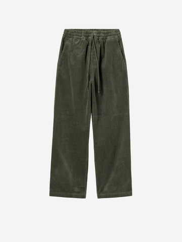 CARHARTT WIP Pantaloni 'Floyde' in velluto a coste relaxed fit Verde scuro