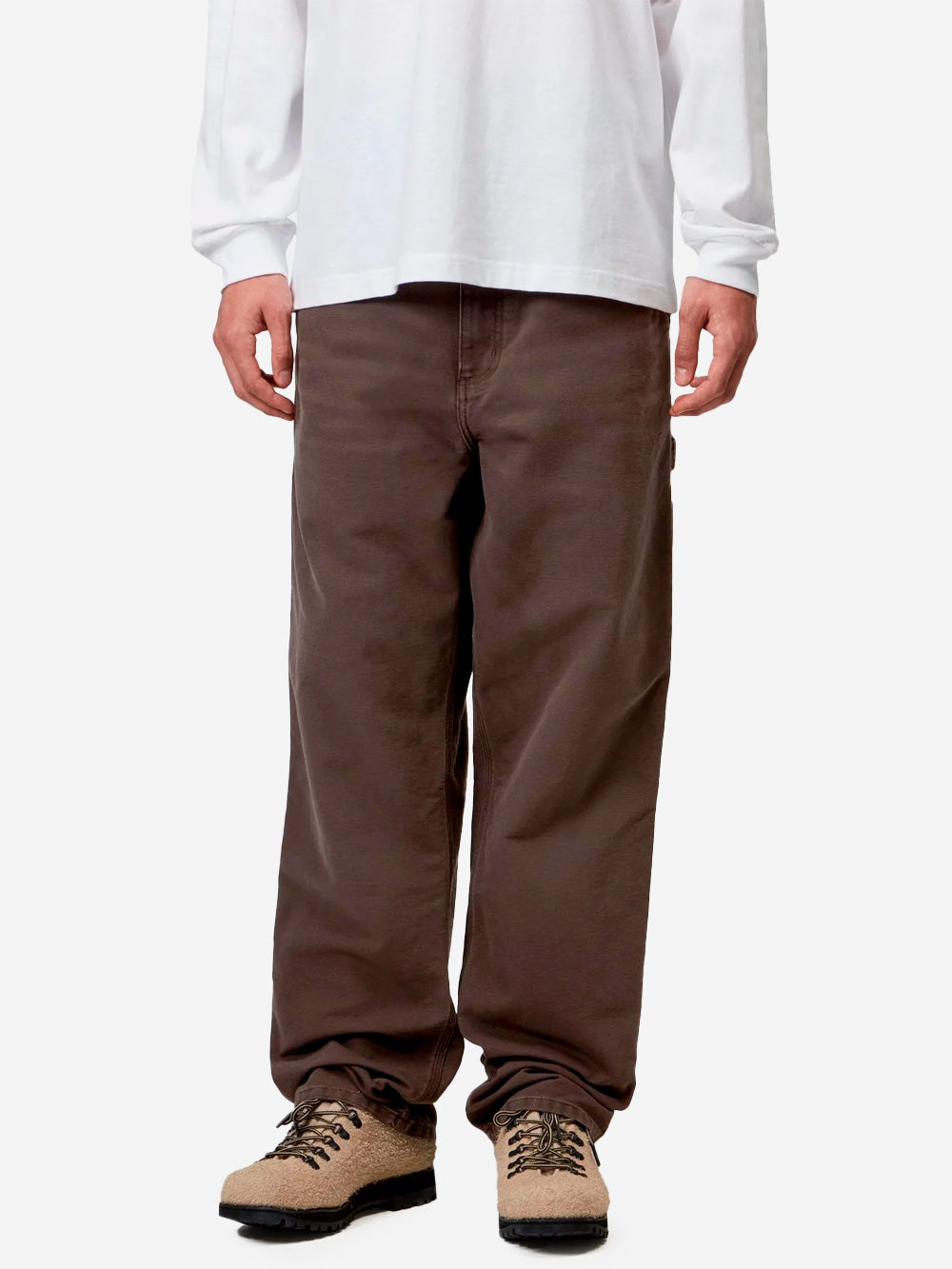 CARHARTT WIP Pantaloni 'Single Knee' marrone tabacco Tabacco Urbanstaroma