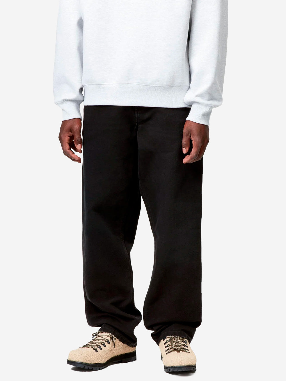 CARHARTT WIP Pantaloni 'Single Knee' neri Black Urbanstaroma