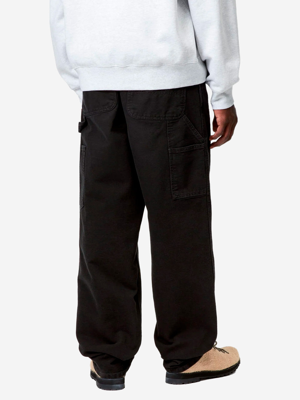 CARHARTT WIP Pantaloni 'Single Knee' neri Black Urbanstaroma