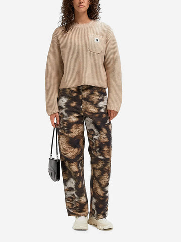 CARHARTT WIP W Brandon SK Pant Wild Dog Print Camoflage