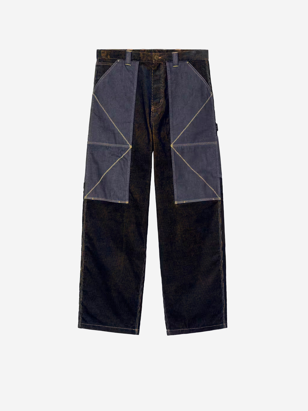 CARHARTT WIP Pantaloni OG 'Double Knee' x Nicholas Daley Navy mostarda Urbanstaroma