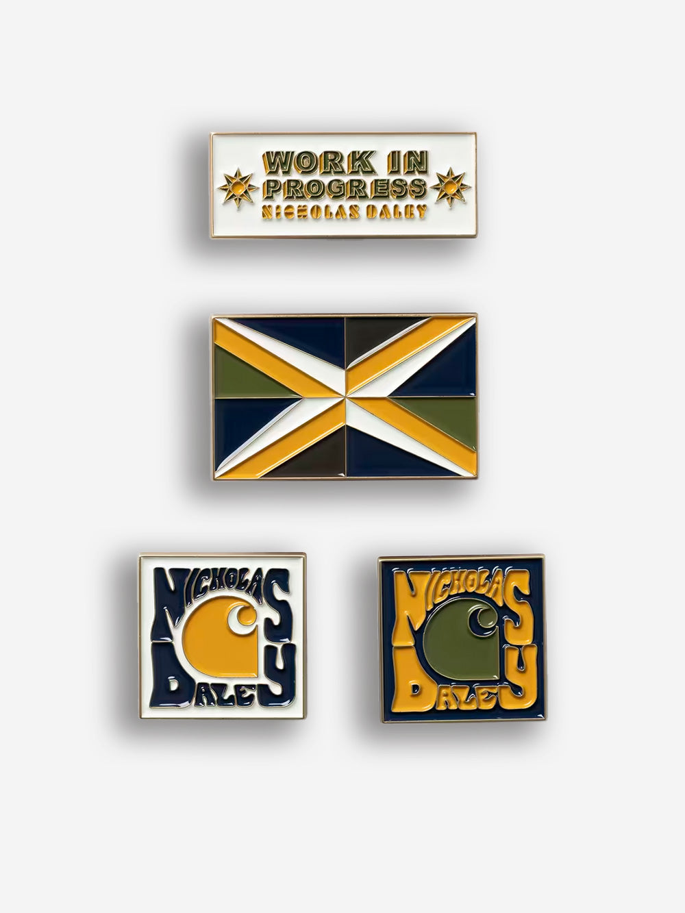 CARHARTT WIP Set di Spille Smaltate x Nicholas Daley Multicolor Urbanstaroma