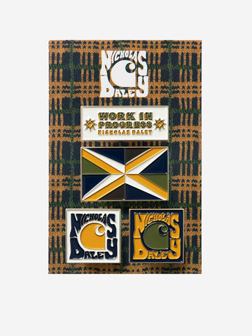 CARHARTT WIP Set di Spille Smaltate x Nicholas Daley Multicolor