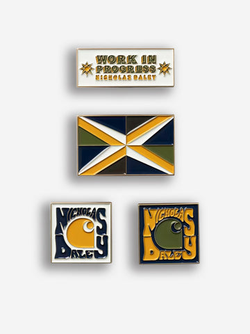 CARHARTT WIP Set di Spille Smaltate x Nicholas Daley Multicolor