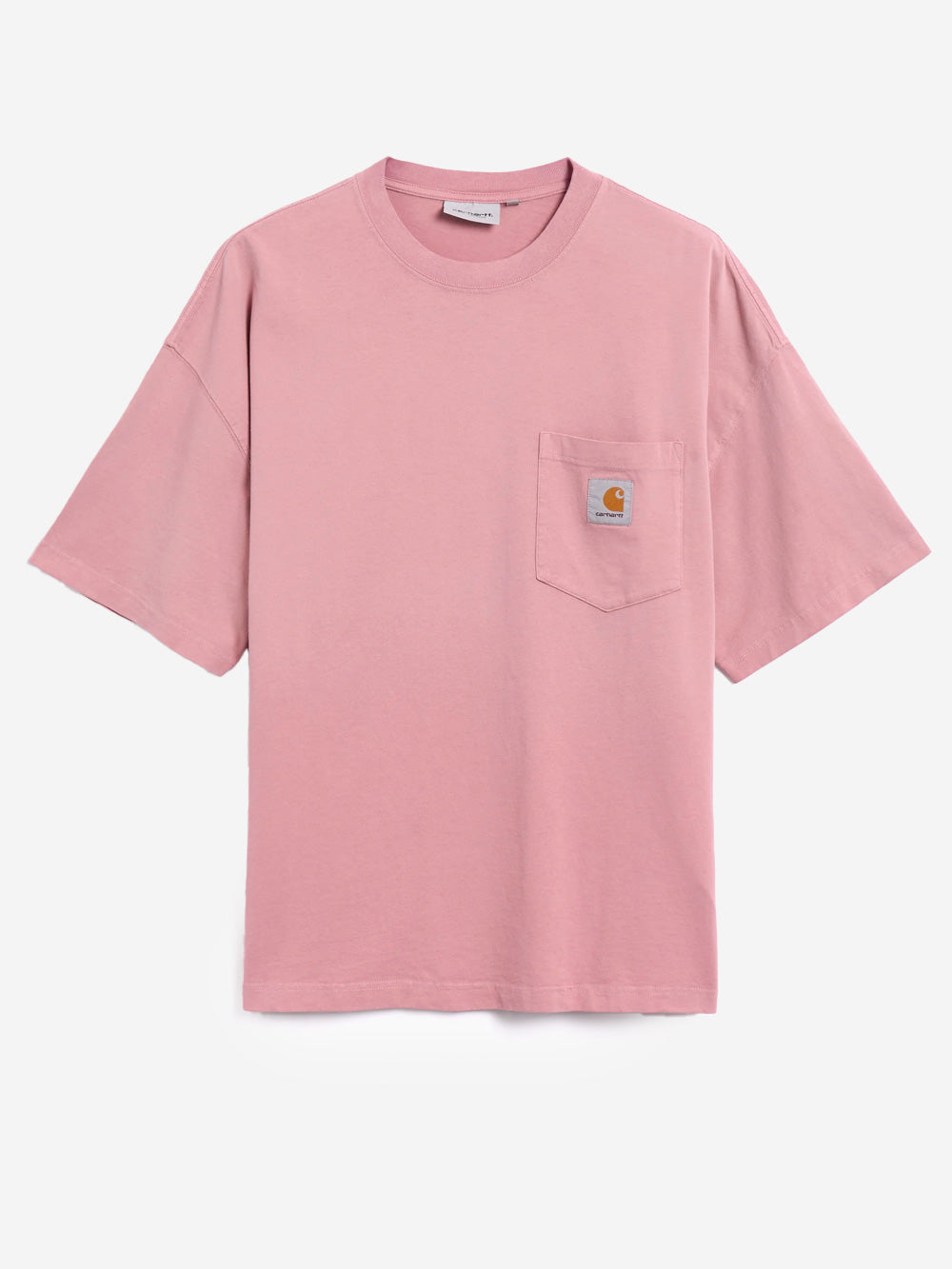 CARHARTT WIP T-shirt Hudson effetto sbiadito con tasca Rosa Urbanstaroma