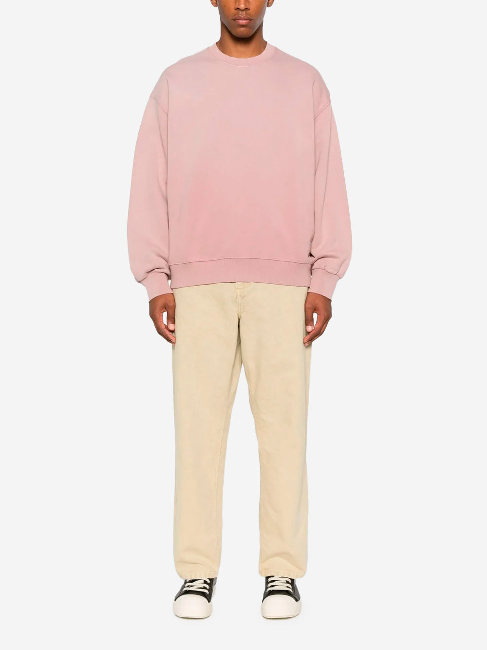 CARHARTT WIP Felpa rosa 'Hudson' effetto slavato Rosa Urbanstaroma