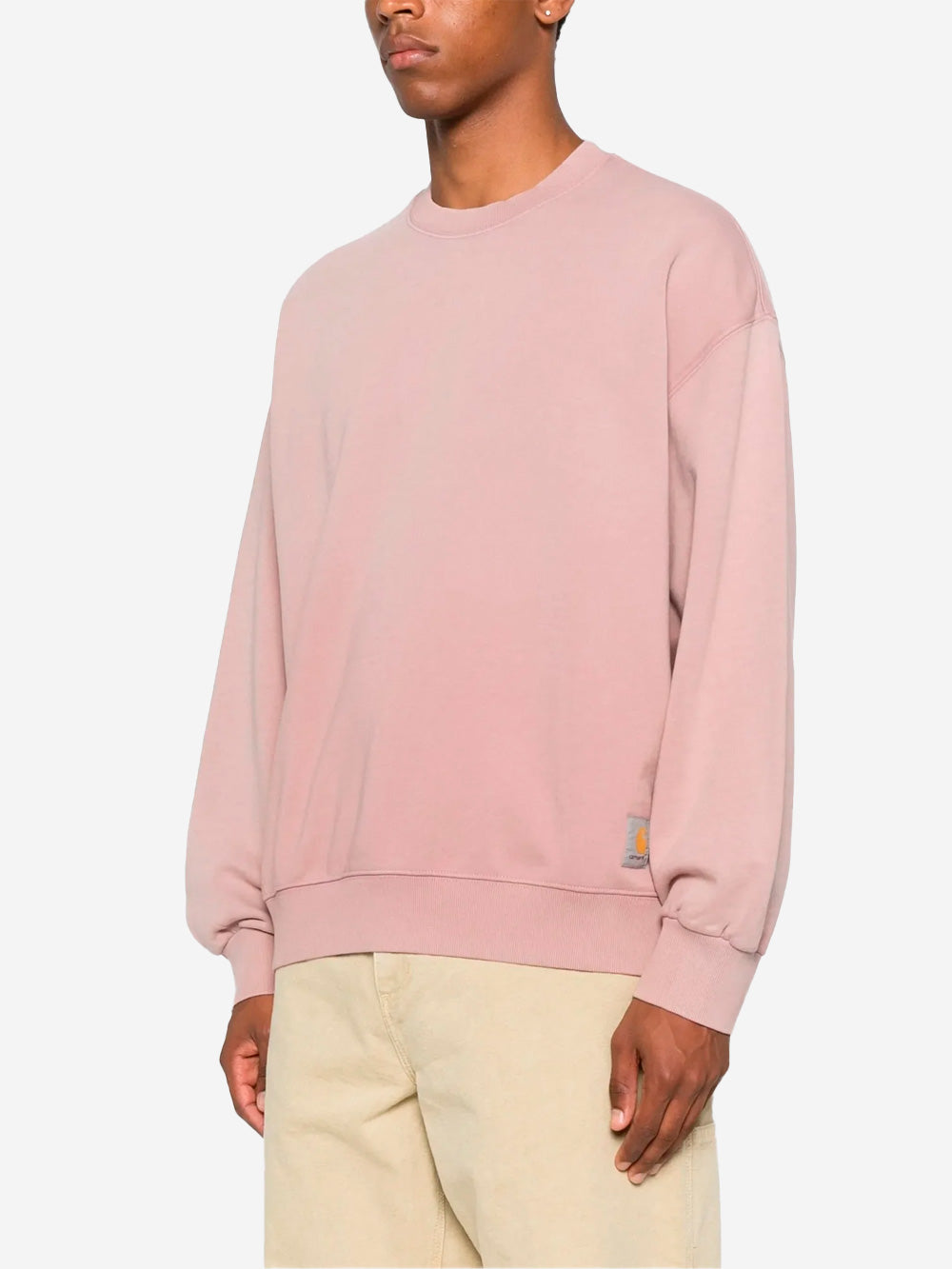 CARHARTT WIP Felpa rosa 'Hudson' effetto slavato Rosa Urbanstaroma