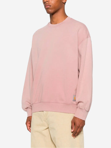 CARHARTT WIP Felpa rosa 'Hudson' effetto slavato Rosa