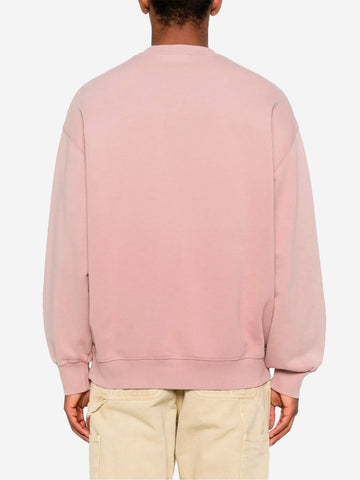 CARHARTT WIP Felpa rosa 'Hudson' effetto slavato Rosa