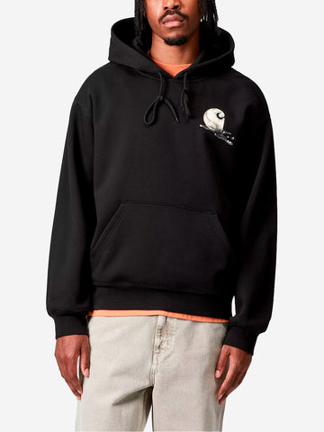 CARHARTT WIP Felpa con cappuccio nera con stampa 'Jake Gracia' Nero