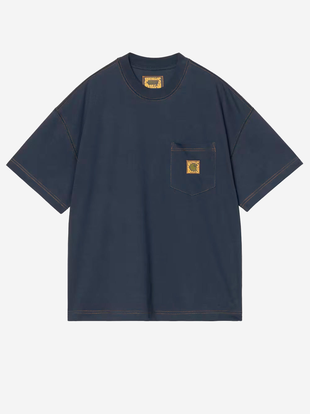 CARHARTT WIP T-shirt blu con logo x Nicholas Daley Blu scuro Urbanstaroma