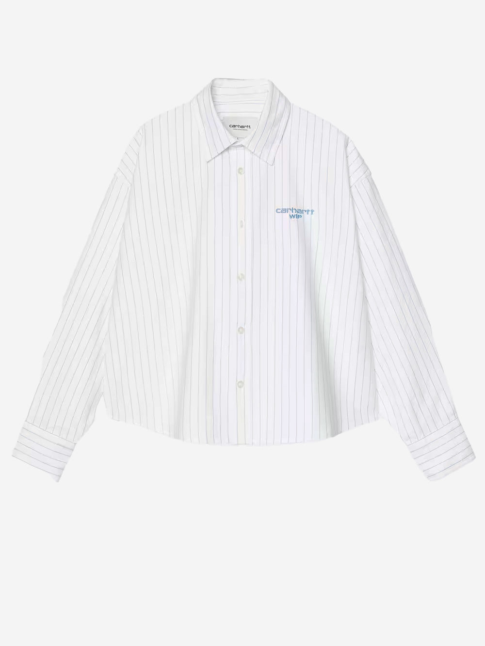 CARHARTT WIP W L/S camicia a righe blu 'Cassel' Bianca blu Urbanstaroma