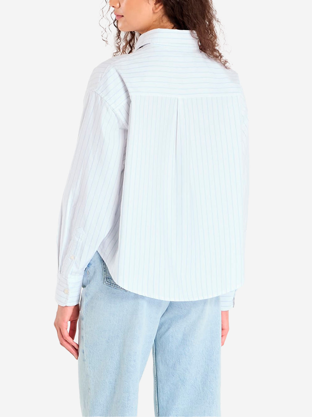 CARHARTT WIP W L/S camicia a righe blu 'Cassel' Bianca blu Urbanstaroma