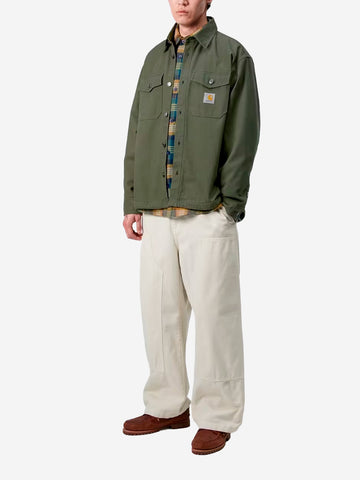 CARHARTT WIP Overshirt verde foderato Selby Verde militare