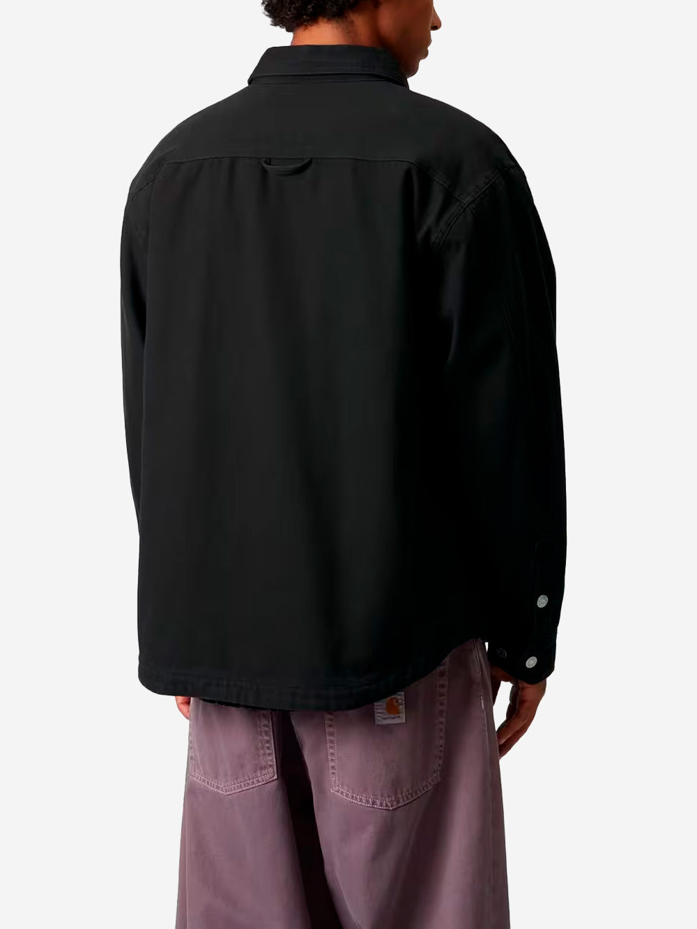 CARHARTT WIP Overshirt nero foderato Selby Nero Urbanstaroma