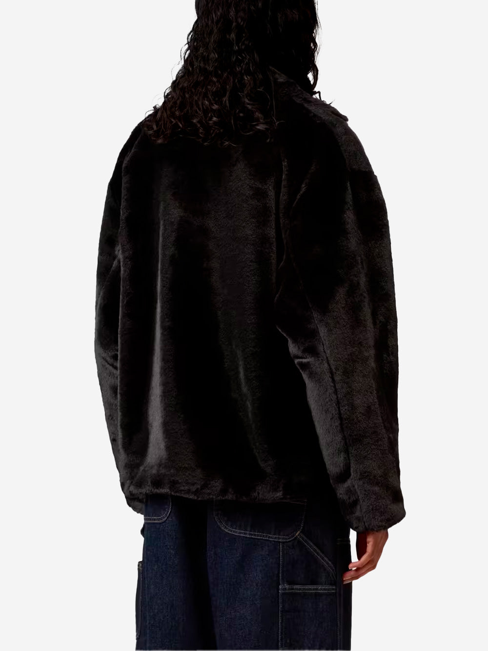 CARHARTT WIP W Giacca in pelliccia sintetica nera 'Olney Michigan' Nero Urbanstaroma