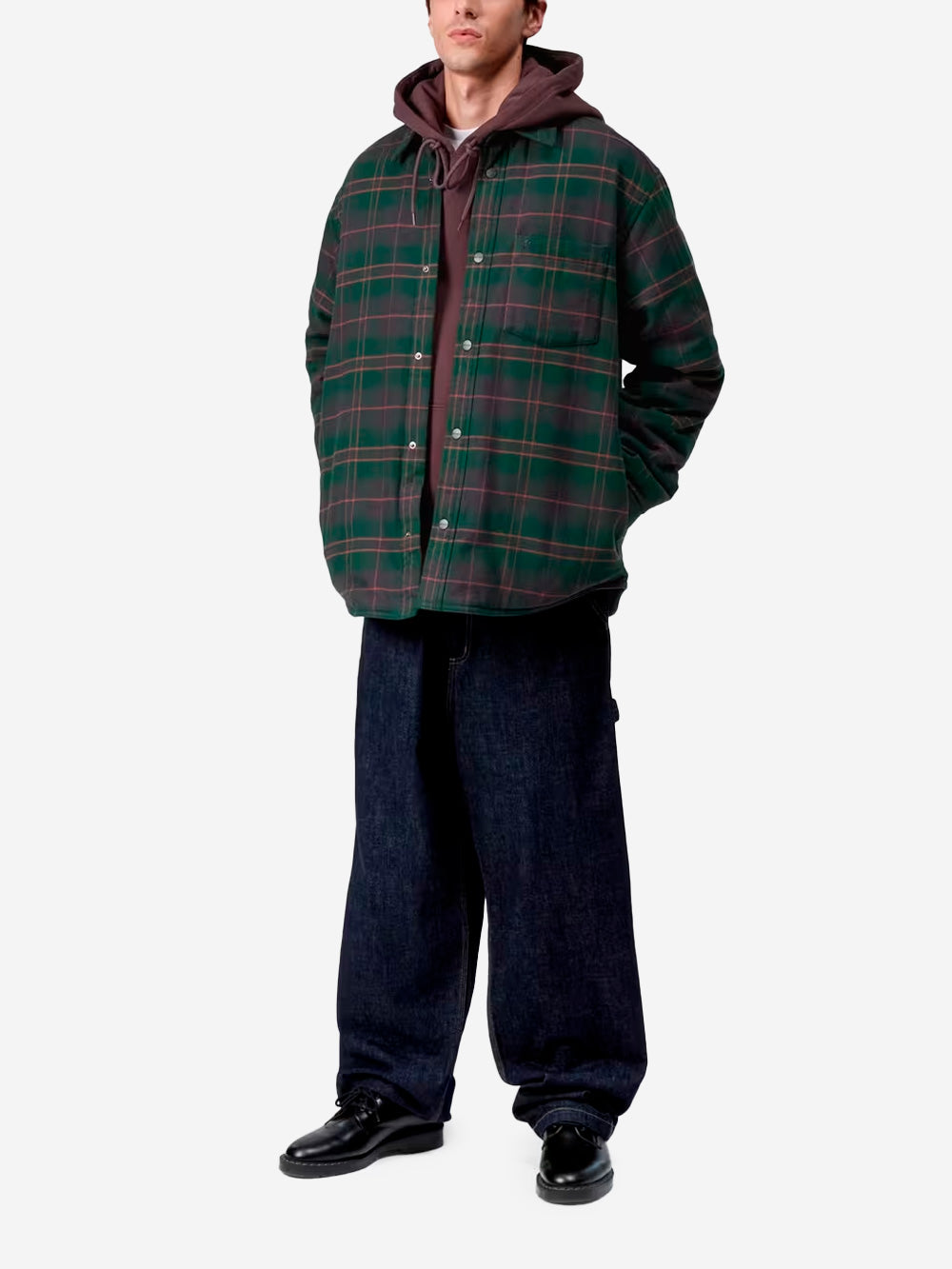 CARHARTT WIP Giacca camicia Gargan verde Verde blu Urbanstaroma