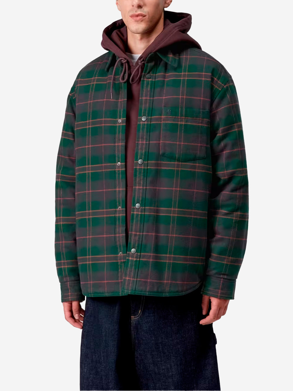 CARHARTT WIP Giacca camicia Gargan verde Verde blu Urbanstaroma