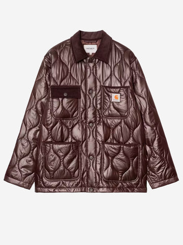CARHARTT WIP Giacca 'Oscar Chore Liner' con colletto in velluto Marrone
