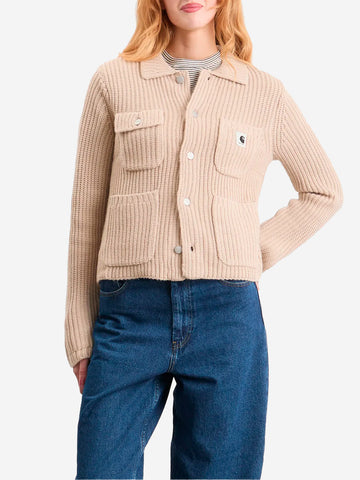 CARHARTT WIP W Maglione beige Michigan con tasche Beige