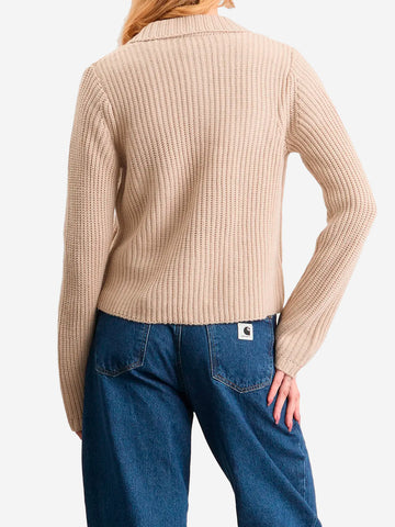 CARHARTT WIP W Maglione beige Michigan con tasche Beige