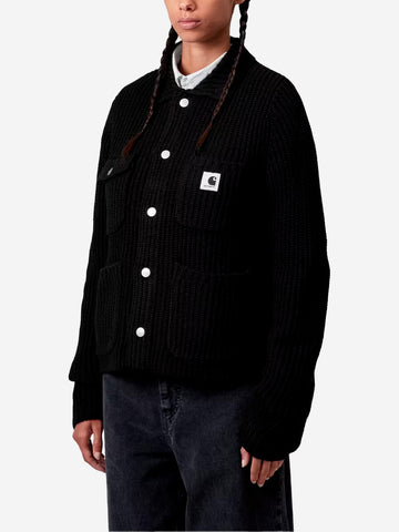 CARHARTT WIP W Maglione nero Michigan con tasche Nero