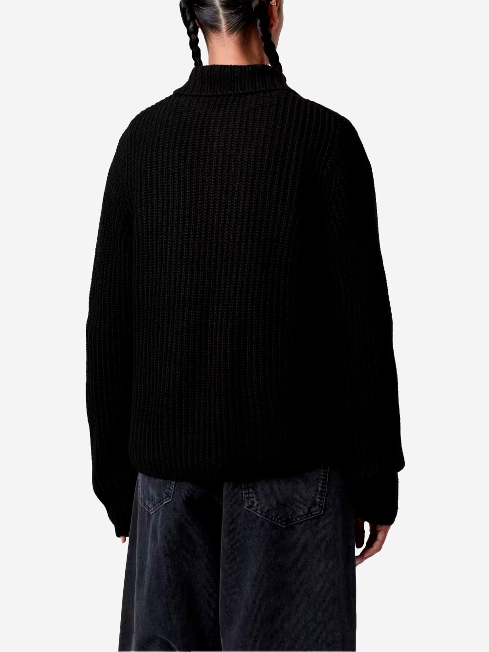 CARHARTT WIP W Maglione nero Michigan con tasche Nero Urbanstaroma