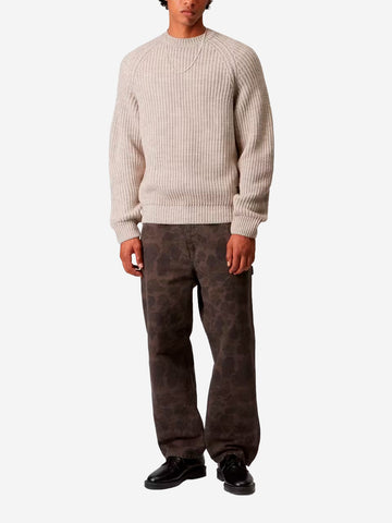CARHARTT WIP Maglione in misto lana 'Firth' beige Panna