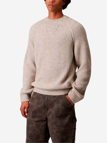 CARHARTT WIP Maglione in misto lana 'Firth' beige Panna