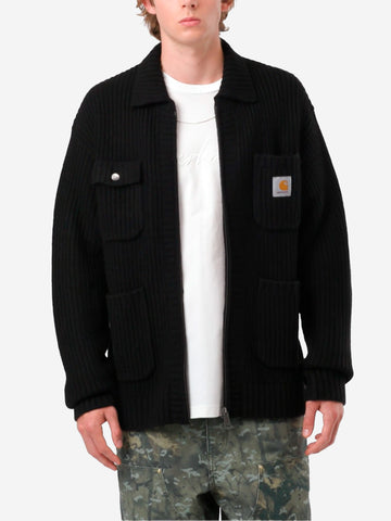 CARHARTT WIP Chore Knit jacket nera Nero