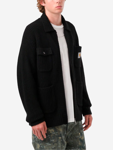 CARHARTT WIP Chore Knit jacket nera Nero