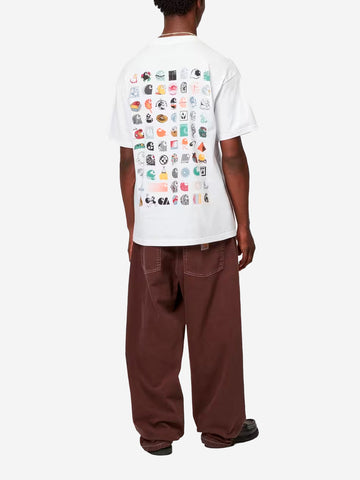 CARHARTT WIP T-shirt bianca loose S/S C Logo Archive Bianco