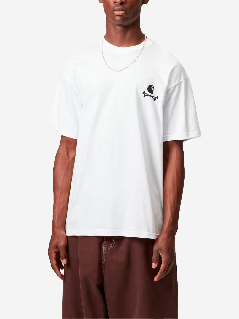 CARHARTT WIP T-shirt bianca loose S/S C Logo Archive Bianco Urbanstaroma