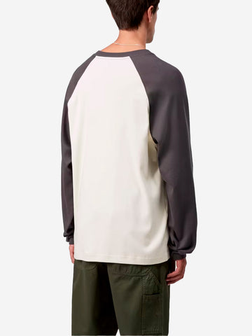 CARHARTT WIP T-shirt a maniche lunghe a contrasto 'Alston' Panna